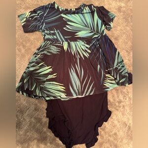 Posh Peanut tropical bummie set 18-24 months